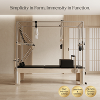 Table de Pilates Cadillac Trapeze 3-en-1 en Bois d'Érable Professionnel – Équipement de Fitness Écologique et Durable