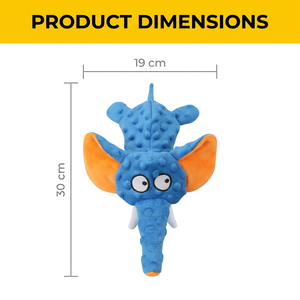 Jouet interactif pour chien en peluche sans rembourrage, en forme d'éléphant, avec bruit de papier froissé, pour chiot, <span class=keywords><strong>chat</strong></span> et chien, vente en gros - Product Image 5