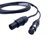 Câble hybride professionnel Power & Signal PowerCon True1 5 broches DMX Combi Combo