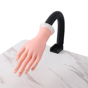 Mano de Práctica para Entrenamiento de Arte de Uñas, Herramienta de Manicura, Mano Falsa Flexible con Soporte Magnético - Product Image 1