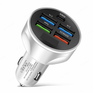 2024 accesorios de teléfono originales 3.1A puertos duales <span class=keywords><strong>USB</strong></span> <span class=keywords><strong>C</strong></span> cargador de coche tipo <span class=keywords><strong>C</strong></span> cargador de coche adaptador de cargador de coche rápido para iPhone - Product Image 4