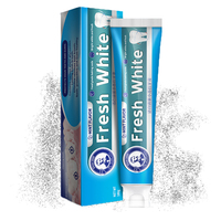 Vente chaude prix d'usine charbon actif dentifrice à base de plantes blanchissant dentifrice naturel pour adultes nettoyage en profondeur parfum de menthe