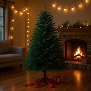 D0100XUMZRY Árbol de Navidad Artificial de 7 Pies, Material de PVC, Base de Soporte, Decoración Interior, Fácil Montaje, Diseño Ligero - Product Image 2