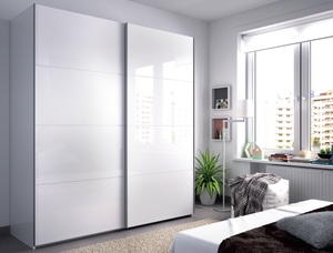 <span class=keywords><strong>Armadio</strong></span> <span class=keywords><strong>Guardaroba</strong></span> Personalizzato in Legno Bianco Lucido per Camera da Letto dal Design Moderno con <span class=keywords><strong>Ante</strong></span> <span class=keywords><strong>Scorrevoli</strong></span> - Product Image 3