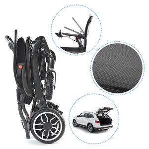 CareMoving Silla de ruedas eléctrica motorizada ligera de fibra de carbono, silla de ruedas eléctrica plegable diseñada para personas mayores - Product Image 3