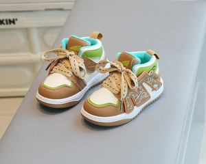 Chaussures de sport pour garçons, chaussures décontractées montantes pour garçons, chaussures de mode pour filles, chaussures pour bébés à semelle souple rouge - Product Image 5