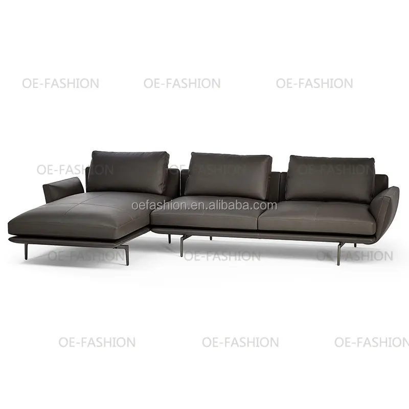 Thiết kế hiện đại da ghế sofa cắt phòng khách đặt đồ nội thất