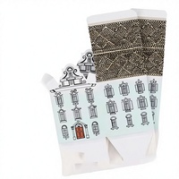 Boîte en papier en forme de maison de dessin animé de style européen YZ, multi-couches, à l'aquarelle, matériaux recyclés, pour mariage, bonbons, pâtisserie