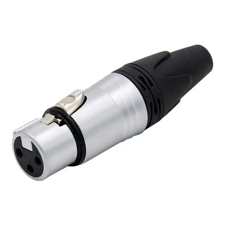 3 P XLR del Microfono Audio Spina del Cavo 3 Pin XLR Maschio Connettore Femmina Cannone Terminali dei Cavi per MIC Connettore A Saldare