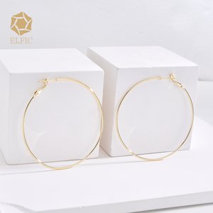 엘프 스타일 심플 여성용 큰 링 귀걸이 인기 판매 패션 귀걸이 도매 - Product Image 2