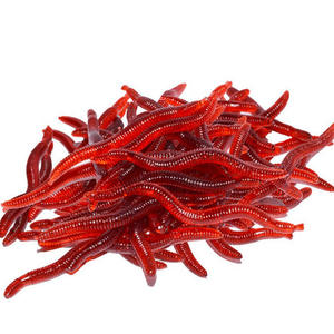 मिट्टी के कीड़े लाल कीड़े सिलिकॉन कृत्रिम नरम स्नान मछली पकड़ने वाले रक्तवर्धा तैराक रक्त वर्धा तैराक स्नान करते हैं - Product Image 2