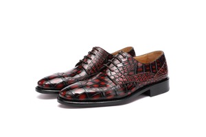 Zapatos de Hombre Alligator, Zapatos Oxford de Piel de Cocodrilo Pura Hechos a Mano, Zapatos de Vestir de Lujo Personalizados para Hombre, para Fiestas y Oficina - Product Image 2