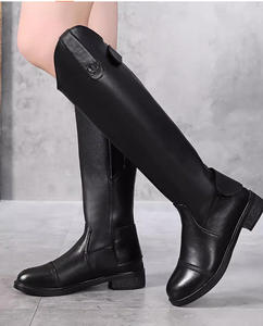 Nuovi <span class=keywords><strong>Stivali</strong></span> <span class=keywords><strong>da</strong></span> <span class=keywords><strong>Equitazione</strong></span> <span class=keywords><strong>da</strong></span> Donna <span class=keywords><strong>in</strong></span> Pelle Attrezzatura Equestre per Corse e Allenamento Ferri di Cavallo e Scarpe per Cavalli - Product Image 5