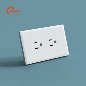 KLASS US Plastic Panel Minimalist Design OEM/ODM color panel Splicing US Luxury Wall Switches Vertical Version Of The Socket