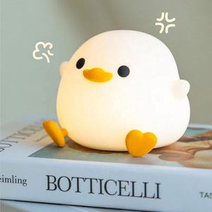 TAIKOO-Lampe de Table pour Enfant <span class=keywords><strong>Doudou</strong></span> Canard, <span class=keywords><strong>Veilleuse</strong></span> en Silicone Usb, <span class=keywords><strong>Veilleuse</strong></span> LED pour Chambre d'Enfant, Décoration de Chambre à Coucher - Product Image 4