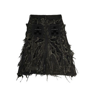 DiZNEW <span class=keywords><strong>Short</strong></span> <span class=keywords><strong>en</strong></span> jean vintage de rue personnalisé <span class=keywords><strong>Short</strong></span> <span class=keywords><strong>en</strong></span> jean ample avec logo <span class=keywords><strong>en</strong></span> relief décontracté à motifs imprimés <span class=keywords><strong>Jeans</strong></span> de créateur pour hommes - Product Image 2