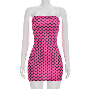 Nuovo Design Popolare e di Tendenza Moda Estate 2026 Abiti da Donna Sexy a <span class=keywords><strong>Pois</strong></span> - Product Image 5