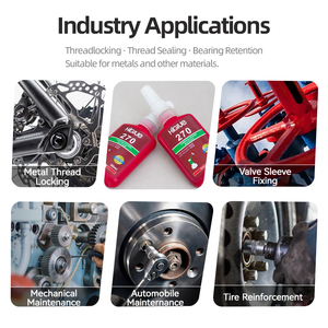 Oem vĩnh viễn kỵ khí thrad Locker dính vừa sức mạnh có thể tháo rời 270 243 263 khóa bu lông và đai ốc 50ml 250ml - Product Image 4