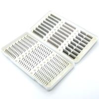 Big Lash Book Extensions de cils pré-faites souples, effet comique et pointu, bouquets de cils en gros, nouveaux cils plumeux, livre de cils en bouquets DIY