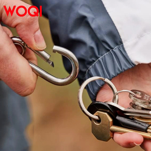 WOQI Heavy Duty 304 Acero inoxidable M14 Mosquetón Tamaño grande Resorte <span class=keywords><strong>DE</strong></span> SEGURIDAD Gancho a presión para <span class=keywords><strong>escalada</strong></span> y mantenimiento <span class=keywords><strong>de</strong></span> vehículos - Product Image 2