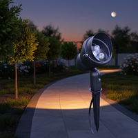 إضاءة LED متينة متعددة الألوان (RGB) - كشاف خارجي متعدد الاستخدامات (خيارات من 3 إلى 18 واط) لتزيين الحدائق والممرات
