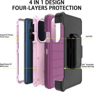 Clip de ceinture étui Defender robuste pour <span class=keywords><strong>Moto</strong></span> G stylet 5G <span class=keywords><strong>2022</strong></span> 4G Power 2023 G Play Protection robuste housse d'étui hybride - Product Image 4