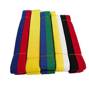 Ceintures <span class=keywords><strong>de</strong></span> Bjj d'arts martiaux colorées personnalisées en gros <span class=keywords><strong>Ceinture</strong></span> <span class=keywords><strong>de</strong></span> <span class=keywords><strong>Taekwondo</strong></span> Karaté Judo - Product Image 1