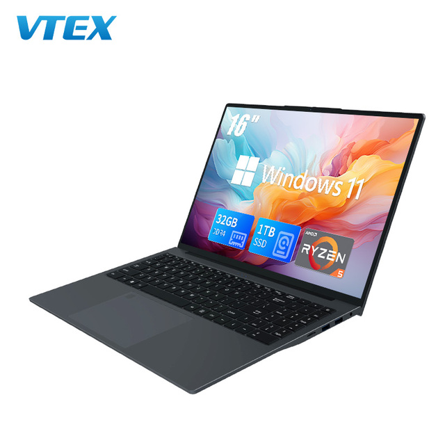 16 " FHD IPS Low Price Laptop Computer R7-4800H Hexa Core 4.3GHz Wi Fi 6 BT5.3 Ready to Ship Fingerprint Backlit Gaming Laptops