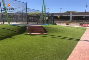 Tapete artificial realista para gramado artificial, piso esportivo para futebol e campo de futebol