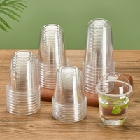 Gobelets en plastique transparents en forme de U jetables personnalisés de 12oz 14oz 16oz pour le café glacé en gros avec couvercles