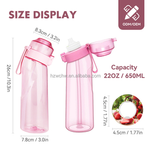 Botella de Agua Tritan de 650 ml, Libre de BPA, de Fábrica, Admite Logotipo Personalizado con Diferentes Sabores de Frutas en Cápsulas, Gran Venta - Product Image 4