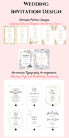 Ensemble de cartes d'invitation de mariage personnalisées de luxe sur le thème de la musique féerique, avec acrylique transparent et papier de qualité supérieure, designs personnalisables, vente en gros