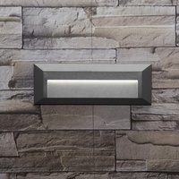 Applique murale led rectangulaire pour escaliers, conforme à la norme ip65, luminaire décoratif, idéal pour des marches