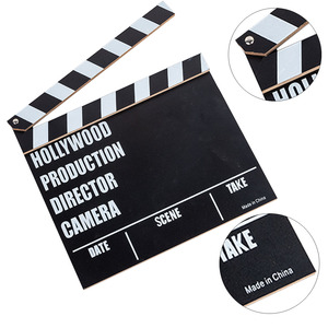 En gros Écologique En <span class=keywords><strong>Bois</strong></span> Directeur Conseil Clap Film Photographie Props Gravé Sculpture Peint Usage Domestique HHEYE - Product Image 4