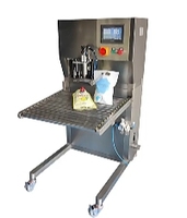 Machine de remplissage semi-automatique aseptique pour sachets et boîtes en carton pour miel, shampoing, boissons - Nouveau