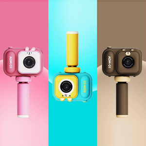 Nueva caricatura Linda 1080P HD Video Record niños Cámara Digital rompecabezas juguete para niños Regalo de Cumpleaños chico Cámara Dual - Product Image 5