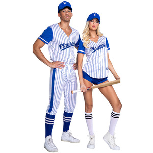 S-xl rayé sport Baseball uniforme tenue de fête Cosplay <span class=keywords><strong>Sexy</strong></span> Cheerleading Halloween Costume - Product Image 1