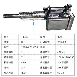 Ts35p Thermal Fogger Mist <b>Sprayer</b> Farm Use High Productivity Engine Powered - Product Image 3