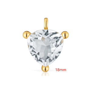 Colgante en Blanco Personalizable de <span class=keywords><strong>Joyería</strong></span> Fina con Dijes de Oso, Incrustaciones de Circonita Cúbica y Revestimiento Multimetálico, Disponible en Varios Colores de Esmalte, para <span class=keywords><strong>Joyería</strong></span> de Marca - Product Image 2