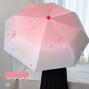 Parapluie pliant compact 3 volets, entièrement automatique, avec tige en acier, double usage (soleil/pluie), protection UV, coupe-vent, 8 baleines, pour adultes - Vente en gros - Product Image 3