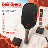 Raquette de pickleball en fibre de carbone pressée à chaud T700 Coral Pro Large Sweet Spot 16 mm, approuvée USAPA, pour entraînement adulte, très vendue