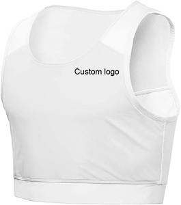 VK Trans Lesbian Chest Binder Top Size Plus Short Tank avec bande élastique solide Style quotidien Respirant Nylon Spandex - Product Image 5