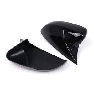 Volkswagen Polo Rearview Mirror Covers Glossy Black ABS Full <b>Set</b> 2009-2017 - Product Image 3