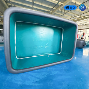 <span class=keywords><strong>Piscine</strong></span> hors sol géante de <span class=keywords><strong>5</strong></span> <span class=keywords><strong>pieds</strong></span> de profondeur, pliable, <span class=keywords><strong>gonflable</strong></span>, avec poignées, pour la natation en plein air - Product Image 2
