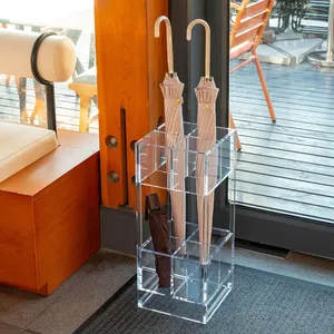 Tùy chỉnh <span class=keywords><strong>Acrylic</strong></span> dài ô chủ đứng rõ ràng <span class=keywords><strong>Acrylic</strong></span> khách sạn cửa hàng cửa tầng đứng cho ô lưu trữ hiển thị giá - Product Image 5