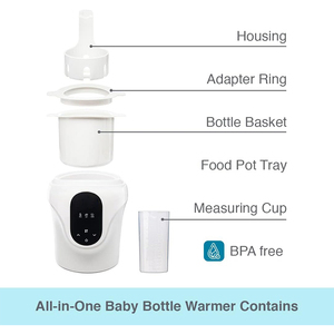 เครื่องอุ่นขวดนมและนมแม่แบบพกพา จอแสดงผลดิจิตอล ปลอดสาร BPA ร้อนเร็วใน 5 นาที - Product Image 4