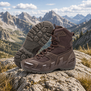 Botas Utilitarias para Hombre Elkland, Duraderas, Color Marrón, Impermeables, Transpirables, con Malla y Parte Superior de TPU, con Cordones, para Actividades al Aire Libre y Camping - Product Image 1