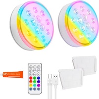 Lampes LED submersibles étanches IP68 rechargeables par USB avec télécommande RF, super lumineuses pour la plongée