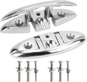 Herrajes de Montaje para Embarcaciones, Grillete de Cubierta Plegable de Acero Inoxidable 316, Grillete Empotrado para Amarre de Cuerdas - Product Image 3