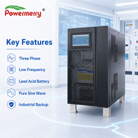 UPS en Línea de Baja Frecuencia 30kVA 24kW Trifásico con Batería de Plomo-Ácido y Onda Sinusoidal Pura para Uso Industrial en Sistemas de Protección de Respaldo